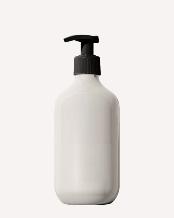 Body Cream in a white pump bottle